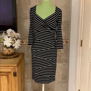 Black and White Striped Dress